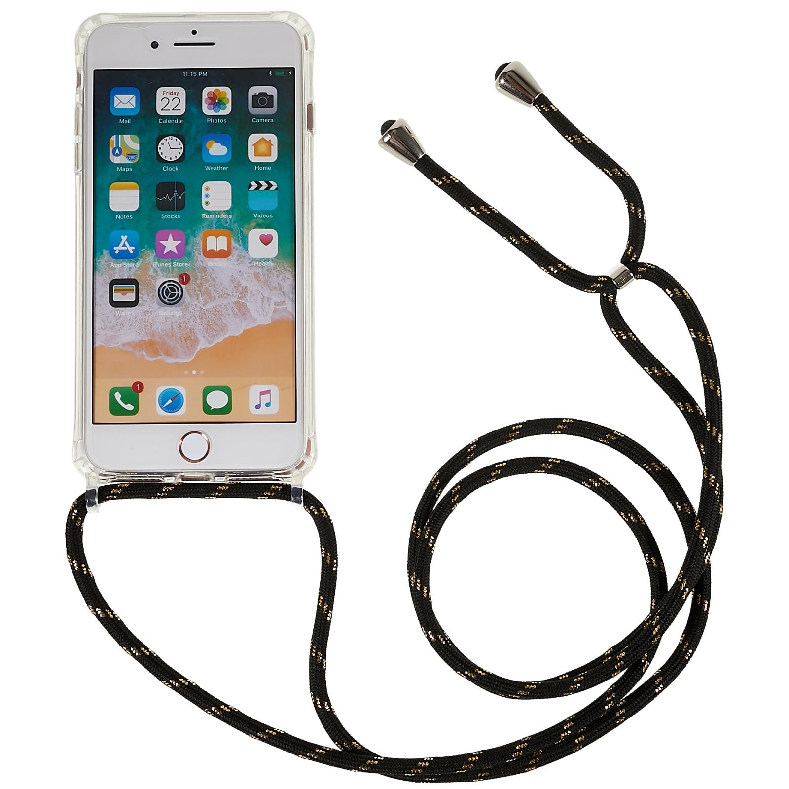 Back Case for iPhone 7 Plus 8 Plus 5.5 inch Clear Bump Proof TPU Acrylic Phone Cover with Lanyard Back Case for iPhone 7 Plus 8 Plus 5.5 inch Clear Bump Proof TPU Acrylic Phone Cover with Lanyard